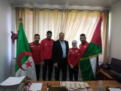 رئيس إتحادية ألعاب القوى يستقبل وفد المنتخب الفلسطيني